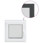 vidaXL Fereastra de subsol 60x60 cm Rabatabil DIN Stânga Antracit vidaXL Fereastra de subsol 60x60 cm Rabatabil DIN Stânga Antracit