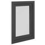 vidaXL Fereastra de subsol RISOR 60x90 cm Pt&Turn DIN stânga antracit vidaXL Fereastra de subsol RISOR 60x90 cm Pt&Turn DIN stânga antracit