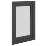 vidaXL Fereastră de subsol „RISOR” 60x100 cm oscilo-batantă DIN stânga antracit vidaXL Fereastră de subsol „RISOR” 60x100 cm oscilo-batantă DIN stânga antracit