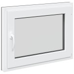 vidaXL Fereastră de subsol „RISOR” 80x50 cm oscilo-batantă DIN dreapta antracit vidaXL Fereastră de subsol „RISOR” 80x50 cm oscilo-batantă DIN dreapta antracit
