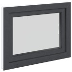vidaXL Fereastră de subsol „RISOR” 80x60 cm oscilo-batantă DIN dreapta antracit vidaXL Fereastră de subsol „RISOR” 80x60 cm oscilo-batantă DIN dreapta antracit