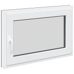 vidaXL Fereastră de subsol „RISOR” 90x50 cm oscilo-batantă DIN dreapta antracit vidaXL Fereastră de subsol „RISOR” 90x50 cm oscilo-batantă DIN dreapta antracit