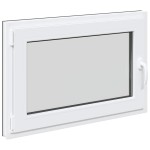 vidaXL Fereastră de subsol „RISOR” 90x50 cm oscilo-batantă DIN stânga antracit vidaXL Fereastră de subsol „RISOR” 90x50 cm oscilo-batantă DIN stânga antracit
