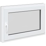 vidaXL Fereastra de subsol 90x60 cm Rabatabil DIN dreapta Antracit vidaXL Fereastra de subsol 90x60 cm Rabatabil DIN dreapta Antracit