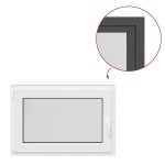 vidaXL Fereastra de subsol 90x60 cm Rabatabil DIN Stânga Antracit vidaXL Fereastra de subsol 90x60 cm Rabatabil DIN Stânga Antracit