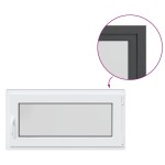 vidaXL Fereastră de subsol „RISOR” 100x50 cm oscilo-batantă DIN dreapta antracit