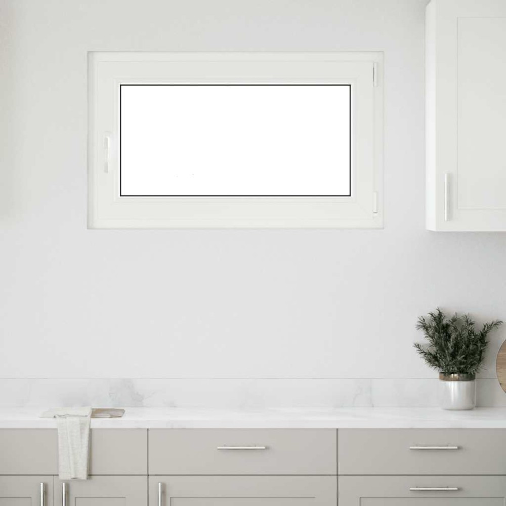 vidaXL Fereastră de subsol „RISOR” 100x60 cm oscilo-batantă DIN dreapta antracit