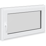 vidaXL Fereastră de subsol „RISOR” 100x60 cm oscilo-batantă DIN dreapta antracit vidaXL Fereastră de subsol „RISOR” 100x60 cm oscilo-batantă DIN dreapta antracit
