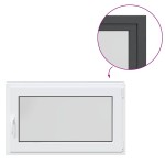 vidaXL Fereastră de subsol „RISOR” 100x70 cm oscilo-batantă DIN dreapta antracit vidaXL Fereastră de subsol „RISOR” 100x70 cm oscilo-batantă DIN dreapta antracit