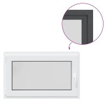 vidaXL Fereastră de subsol „RISOR” 100x70 cm oscilo-batantă DIN stânga antracit vidaXL Fereastră de subsol „RISOR” 100x70 cm oscilo-batantă DIN stânga antracit