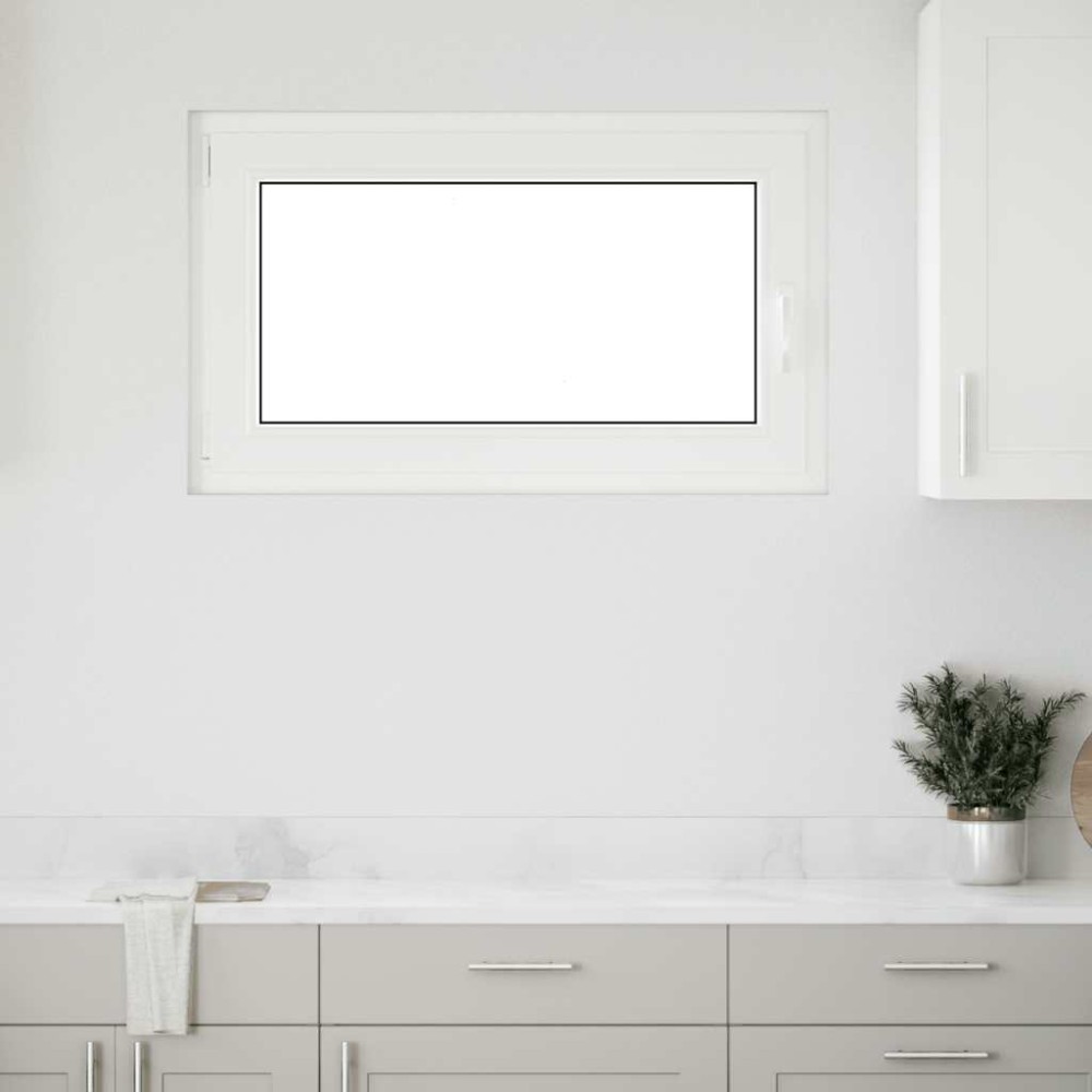 vidaXL Fereastră de subsol „RISOR” 100x70 cm oscilo-batantă DIN stânga antracit