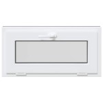 vidaXL Fereastră de subsol RISOR 80x40 cm înclinat 2 geamuri Antracit vidaXL Fereastră de subsol RISOR 80x40 cm înclinat 2 geamuri Antracit