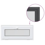 vidaXL Fereastră de subsol RISOR 90x40 cm înclinat 2 geamuri Antracit vidaXL Fereastră de subsol RISOR 90x40 cm înclinat 2 geamuri Antracit