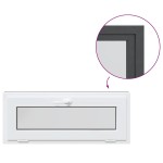 vidaXL Fereastră de subsol RISOR 100x40 cm înclinat 2 geamuri Antracit