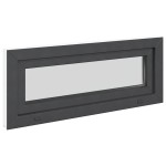 vidaXL Fereastră de subsol RISOR 100x40 cm înclinat 2 geamuri Antracit