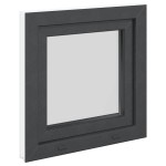vidaXL Fereastră de subsol „RISOR” 50x50 cm oscilo-batantă DIN stânga antracit vidaXL Fereastră de subsol „RISOR” 50x50 cm oscilo-batantă DIN stânga antracit