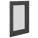 vidaXL Fereastra de subsol 60x80 cm Rabatabil DIN dreapta Antracit vidaXL Fereastra de subsol 60x80 cm Rabatabil DIN dreapta Antracit