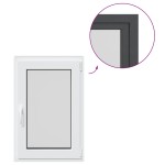 vidaXL Fereastră de subsol „RISOR” 60x80 cm oscilo-batantă DIN stânga antracit vidaXL Fereastră de subsol „RISOR” 60x80 cm oscilo-batantă DIN stânga antracit