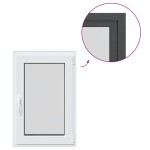vidaXL Fereastra de subsol RISOR 60x90 cm Pt&Turn DIN stânga antracit