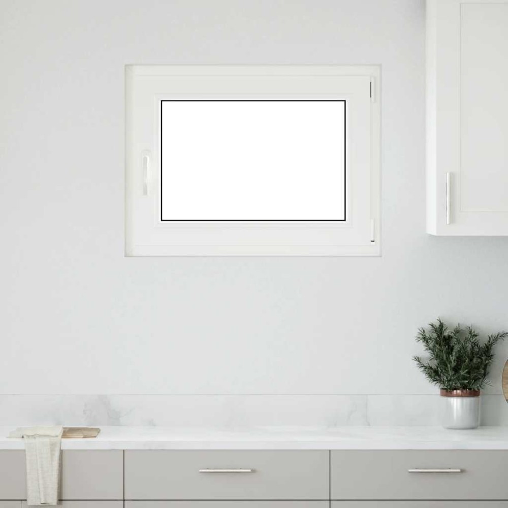 vidaXL Fereastră de subsol „RISOR” 80x60 cm oscilo-batantă DIN dreapta antracit