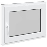 vidaXL Fereastră de subsol „RISOR” 80x60 cm oscilo-batantă DIN dreapta antracit vidaXL Fereastră de subsol „RISOR” 80x60 cm oscilo-batantă DIN dreapta antracit