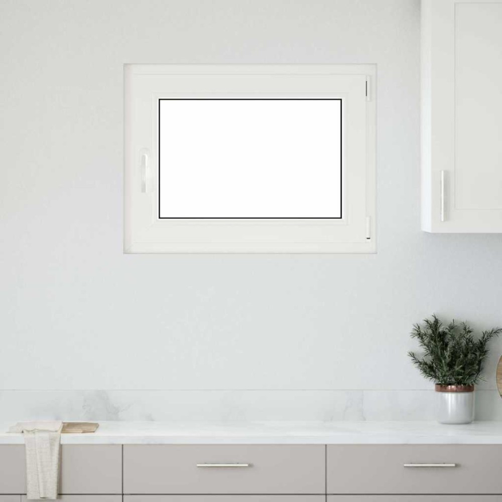 vidaXL Fereastră de subsol „RISOR” 80x70 cm oscilo-batantă DIN dreapta antracit