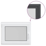 vidaXL Fereastră de subsol „RISOR” 80x70 cm oscilo-batantă DIN stânga antracit vidaXL Fereastră de subsol „RISOR” 80x70 cm oscilo-batantă DIN stânga antracit