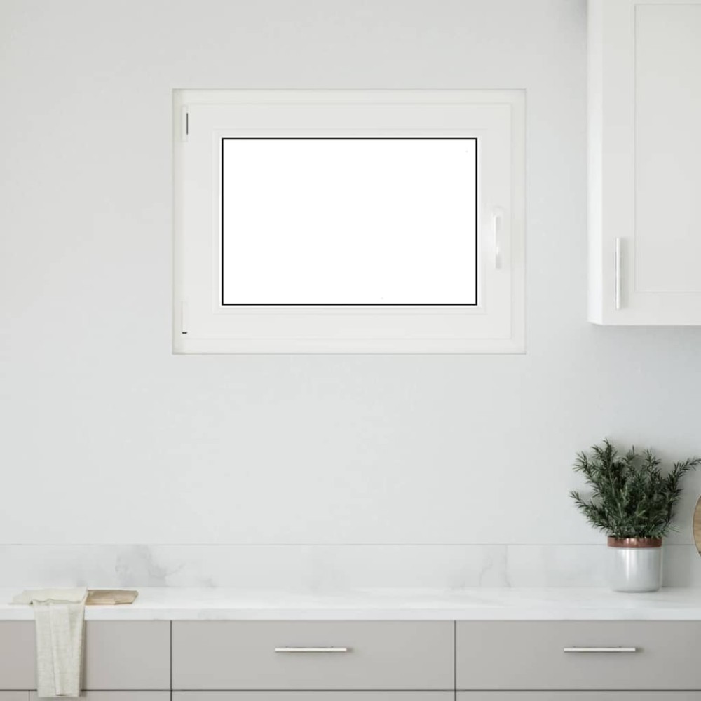 vidaXL Fereastră de subsol „RISOR” 90x50 cm oscilo-batantă DIN stânga antracit