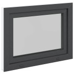 vidaXL Fereastră de subsol „RISOR” 90x50 cm oscilo-batantă DIN stânga antracit vidaXL Fereastră de subsol „RISOR” 90x50 cm oscilo-batantă DIN stânga antracit