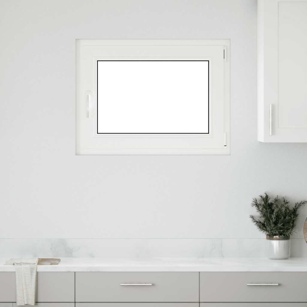 vidaXL Fereastră de subsol „RISOR” 90x60 cm oscilo-batantă DIN dreapta antracit