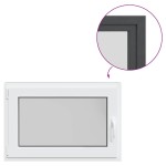 vidaXL Fereastra de subsol 90x60 cm Rabatabil DIN Stânga Antracit vidaXL Fereastra de subsol 90x60 cm Rabatabil DIN Stânga Antracit