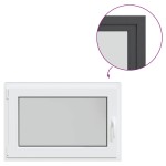 vidaXL Fereastră de subsol „RISOR” 90x70 cm oscilo-batantă DIN stânga antracit vidaXL Fereastră de subsol „RISOR” 90x70 cm oscilo-batantă DIN stânga antracit