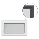 vidaXL Fereastră de subsol „RISOR” 100x50 cm oscilo-batantă DIN dreapta antracit vidaXL Fereastră de subsol „RISOR” 100x50 cm oscilo-batantă DIN dreapta antracit