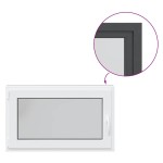 vidaXL Fereastră de subsol „RISOR” 100x50 cm oscilo-batantă DIN stânga antracit vidaXL Fereastră de subsol „RISOR” 100x50 cm oscilo-batantă DIN stânga antracit