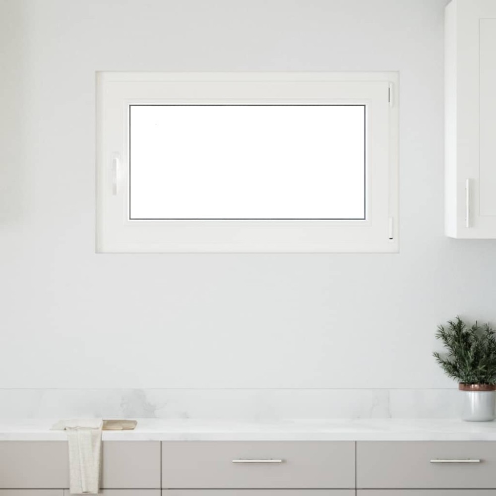 vidaXL Fereastră de subsol „RISOR” 100x70 cm oscilo-batantă DIN dreapta antracit