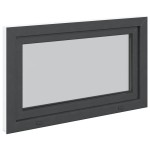 vidaXL Fereastră de subsol „RISOR” 100x70 cm oscilo-batantă DIN stânga antracit