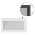 vidaXL Fereastră de subsol „RISOR” 110x50 cm oscilo-batantă DIN stânga antracit