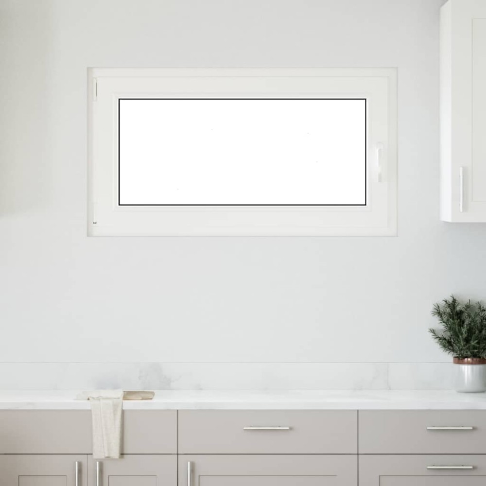 vidaXL Fereastră de subsol „RISOR” 110x50 cm oscilo-batantă DIN stânga antracit