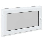 vidaXL Fereastră de subsol „RISOR” 110x50 cm oscilo-batantă DIN stânga antracit