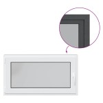 vidaXL Fereastra de subsol RISOR 110x60 cm Pt&Turn DIN stânga antracit vidaXL Fereastra de subsol RISOR 110x60 cm Pt&Turn DIN stânga antracit