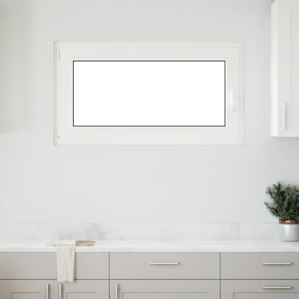 vidaXL Fereastră de subsol „RISOR” 110x70 cm oscilo-batantă DIN stânga antracit
