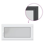 vidaXL Fereastră de subsol RISOR 120x60cm Pt&Turn DIN dreapta antracit vidaXL Fereastră de subsol RISOR 120x60cm Pt&Turn DIN dreapta antracit