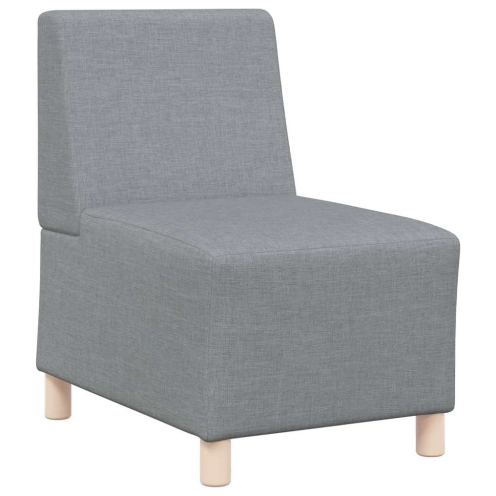 vidaXL Canapea Scaun fără brațe, gri deschis, 55 cm, material textil