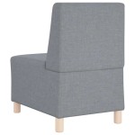 vidaXL Canapea Scaun fără brațe, gri deschis, 55 cm, material textil vidaXL Canapea Scaun fără brațe, gri deschis, 55 cm, material textil