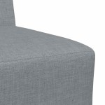 vidaXL Canapea Scaun fără brațe, gri deschis, 55 cm, material textil vidaXL Canapea Scaun fără brațe, gri deschis, 55 cm, material textil