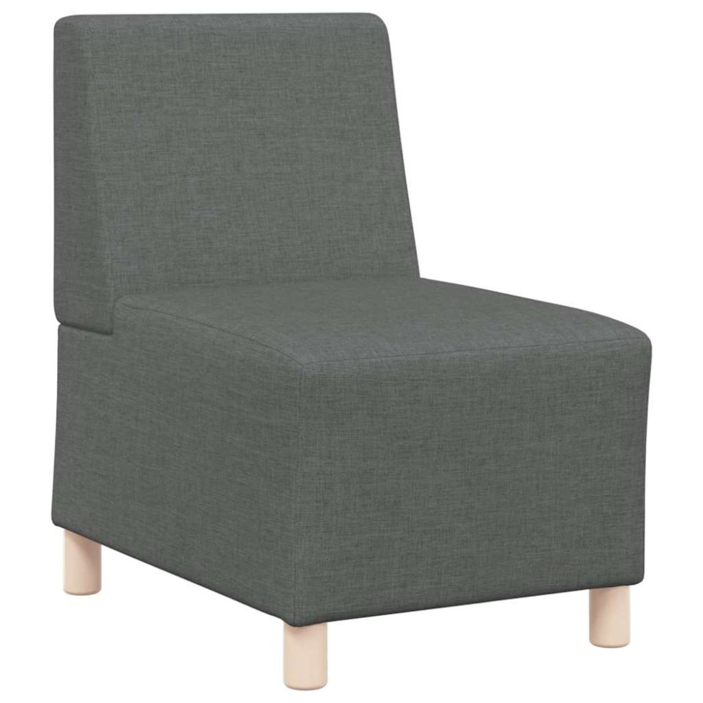 vidaXL Canapea Scaun fără brațe, gri închis, 55 cm, material textil
