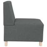 vidaXL Canapea Scaun fără brațe, gri închis, 55 cm, material textil vidaXL Canapea Scaun fără brațe, gri închis, 55 cm, material textil