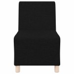 vidaXL Canapea Scaun fără brațe, negru, 55 cm, material textil
