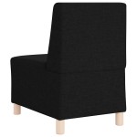 vidaXL Canapea Scaun fără brațe, negru, 55 cm, material textil