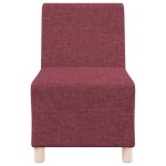vidaXL Canapea Scaun fără brațe, roșu vin, 55 cm, material textil